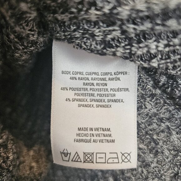 Anthropologie Akemi + Kim Gray Woodruff Faux Wrap Cardigan Sweater Size Medium - Picture 3 of 3